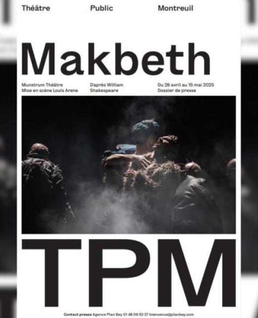 affiche spectacle makbeth a montreuil
